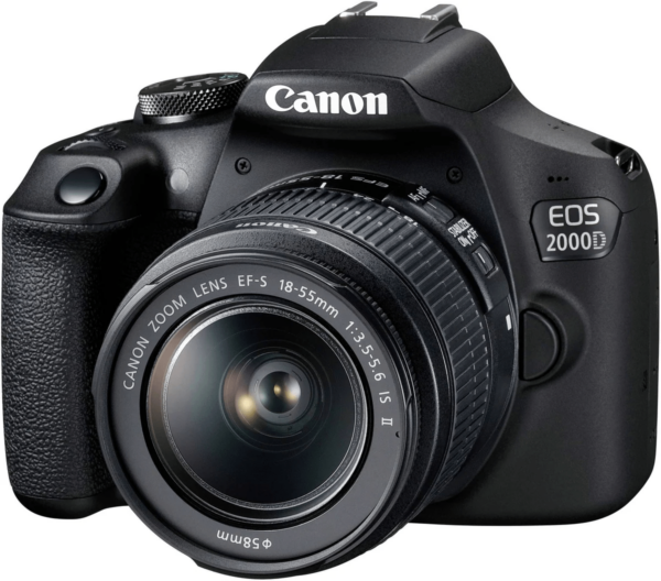Canon EOS 2000D Digital SLR Camera with 18-55mm IS II Lens