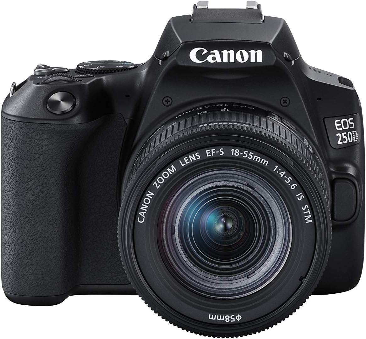 Canon EOS 250D with EF-s 18-55mm f4-5.6 IS STM Lens - Black