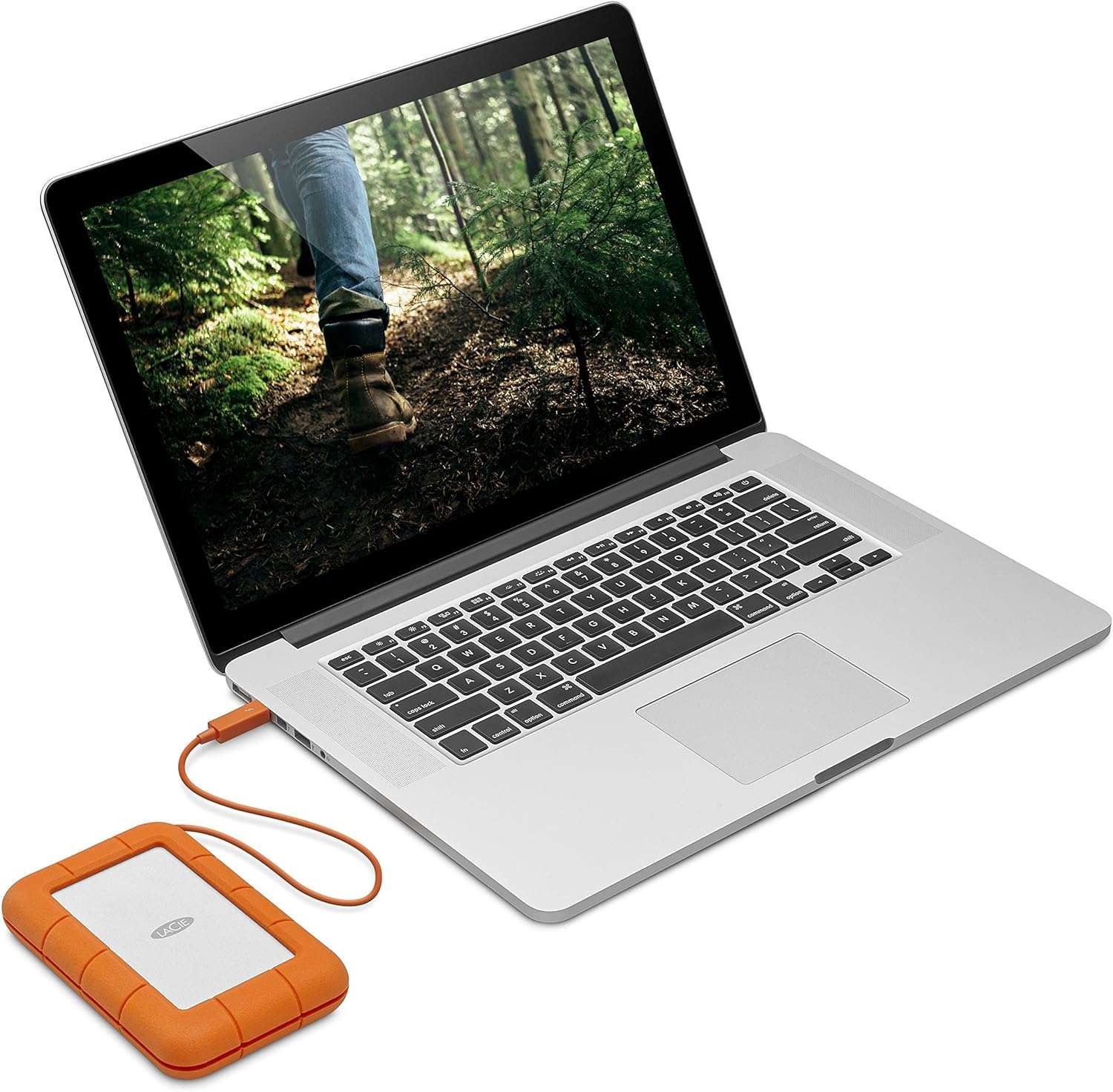 LaCie Rugged USB-C Portable External Hard Drive