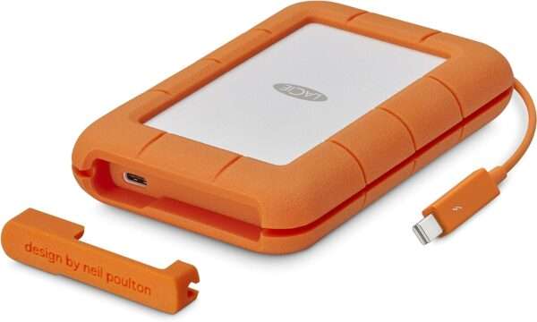 LaCie Rugged USB-C Portable External Hard Drive