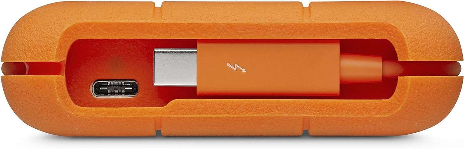 LaCie Rugged USB-C Portable External Hard Drive
