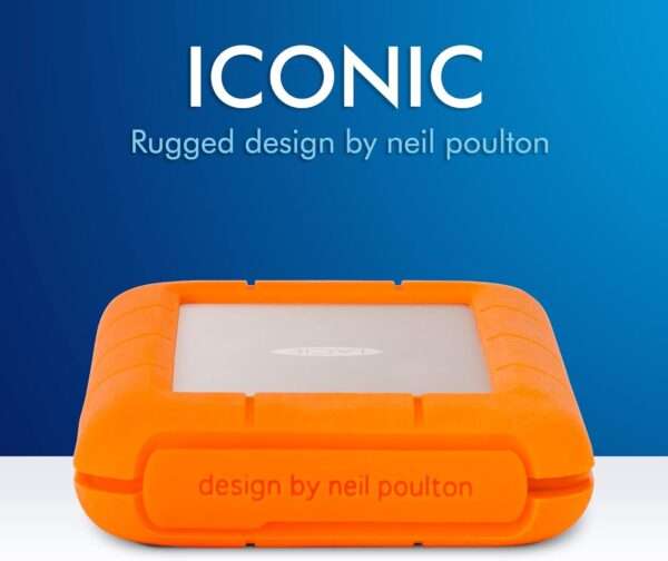 LaCie Rugged USB-C Portable External Hard Drive