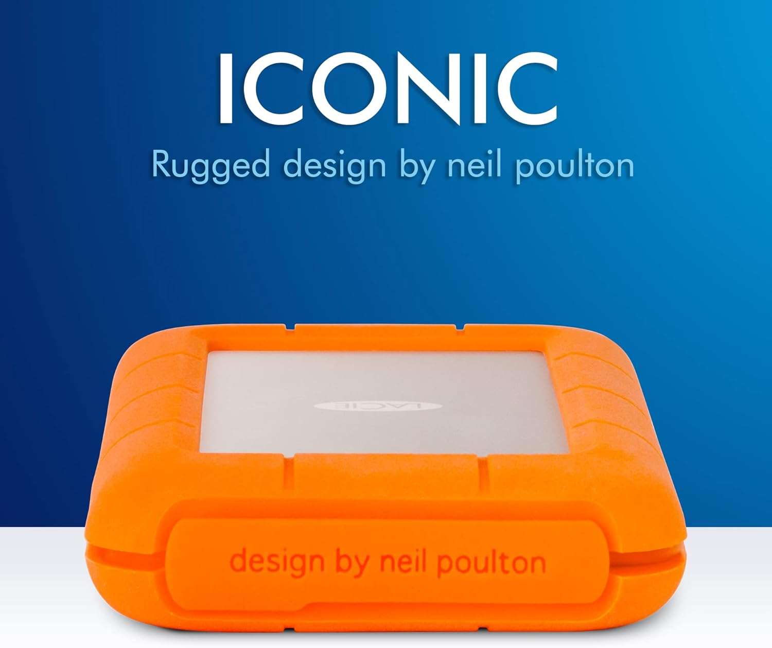 LaCie Rugged USB-C Portable External Hard Drive